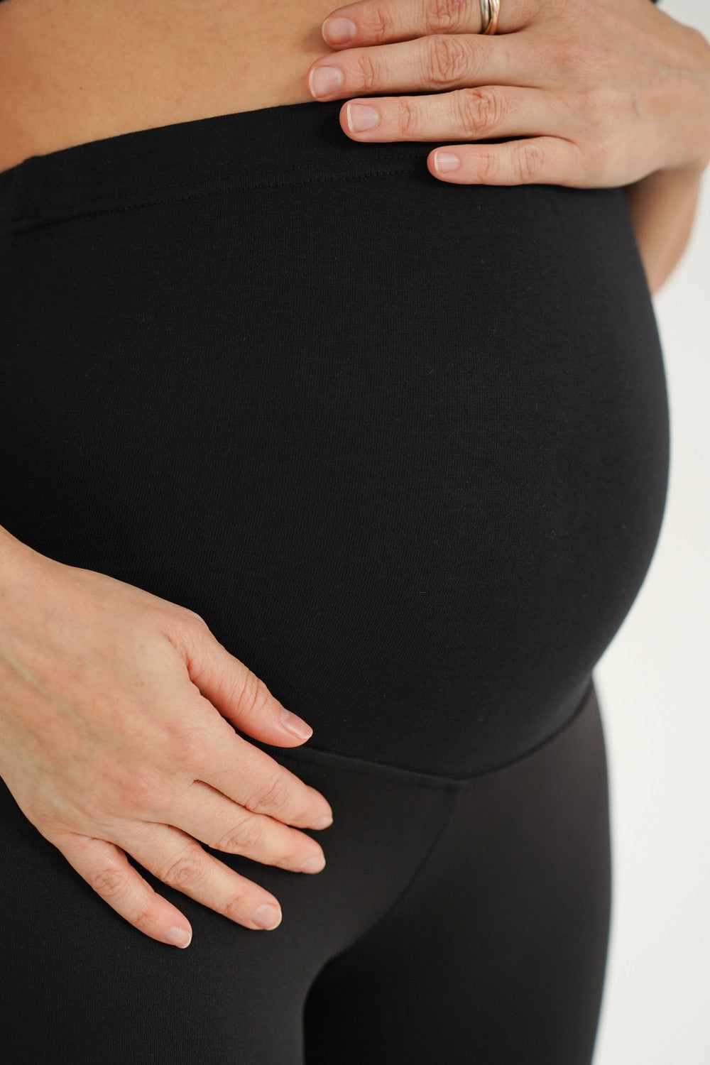 Легінси на флісі для вагітних 670 black