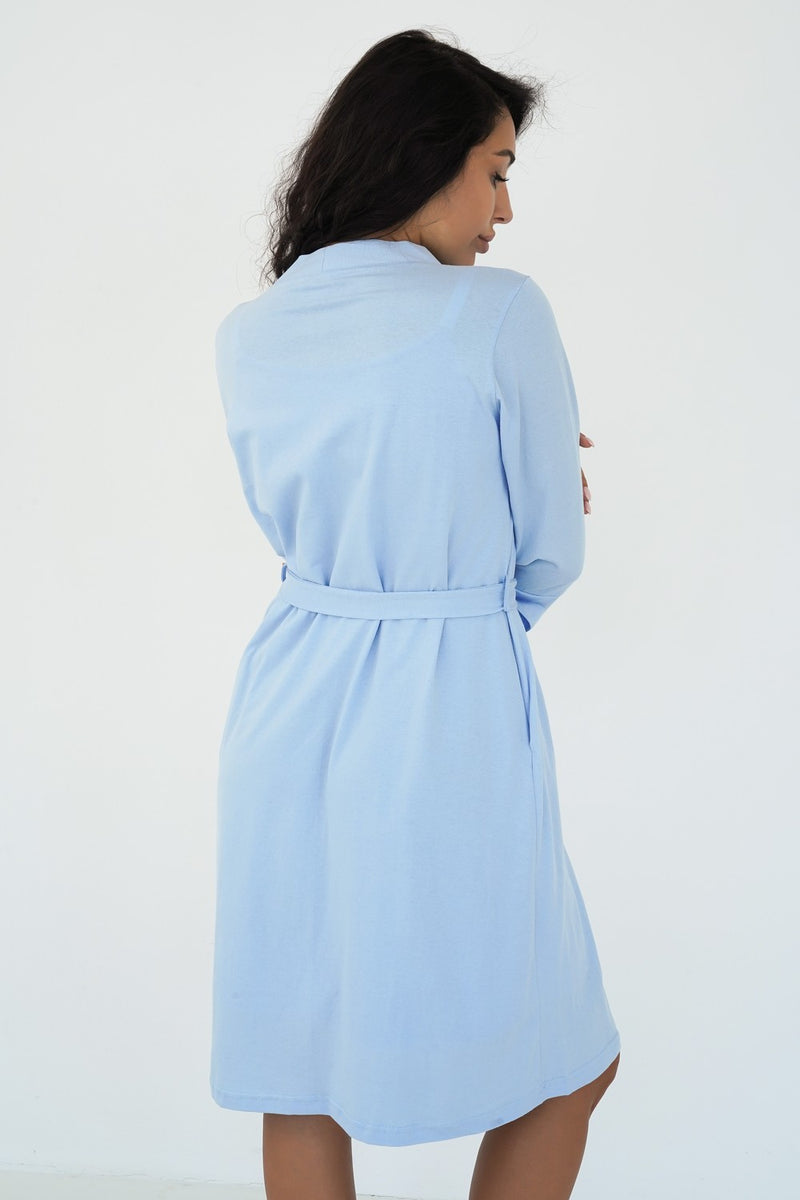 Халат для вагітних і годуючих мам Rosemary 25316 light blue