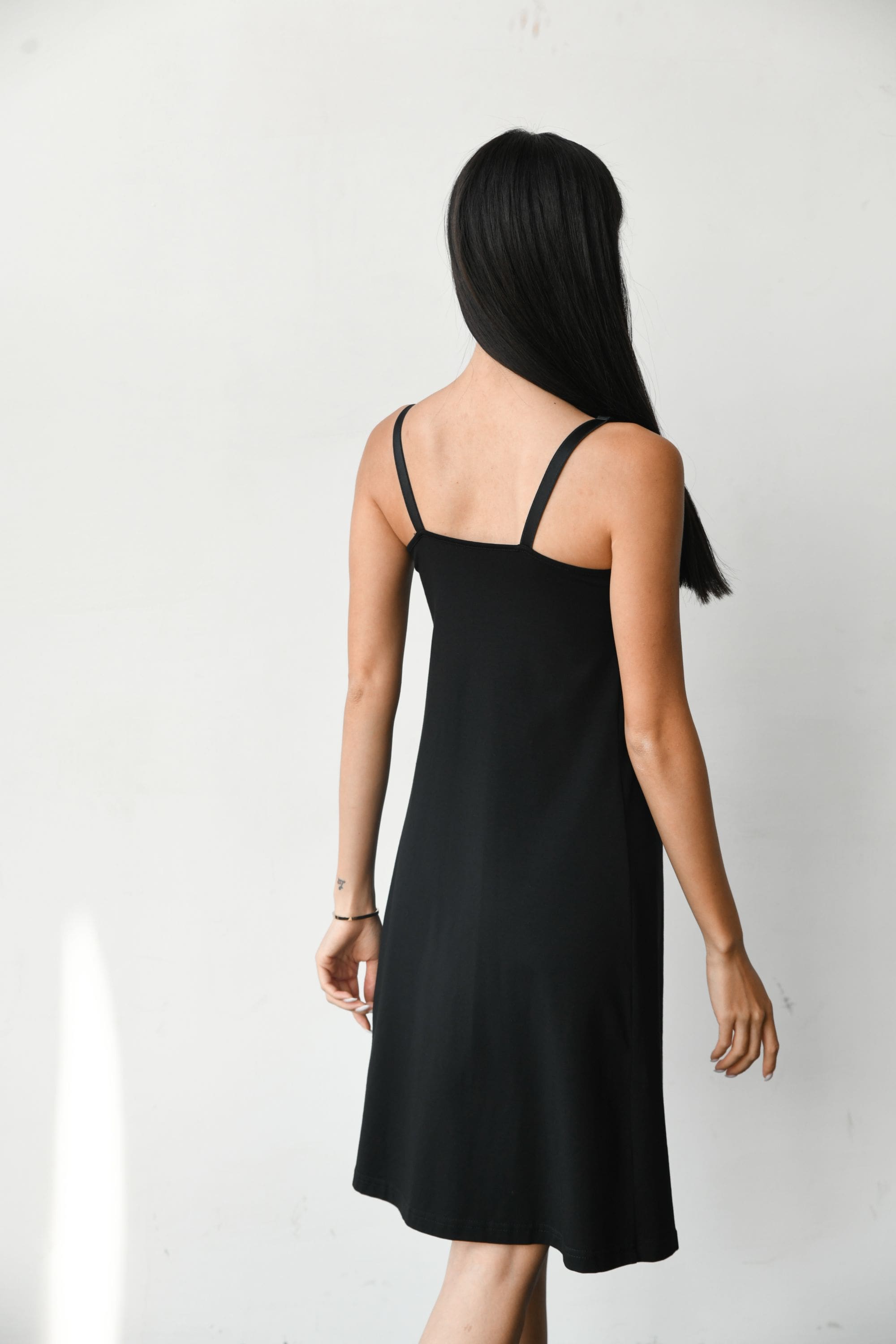 Ночная хлопковая сорочка для кормящих мам 24182 black