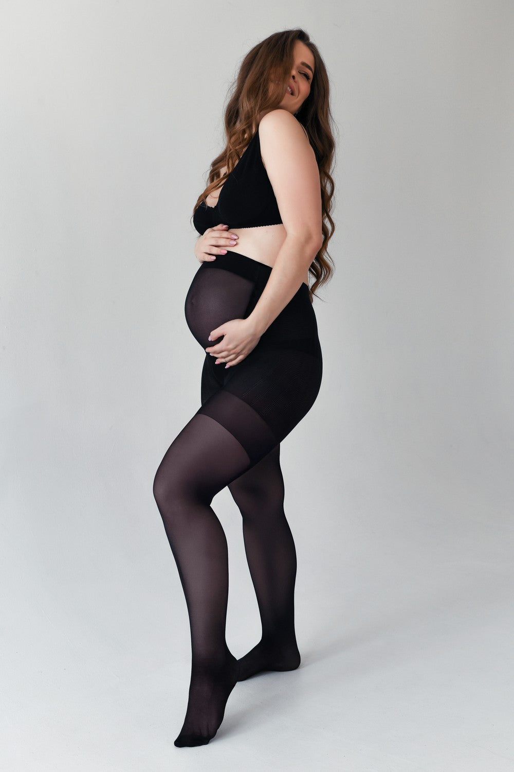 Тонкі колготки для вагітних зі вставкою на животі 530 (20 den)