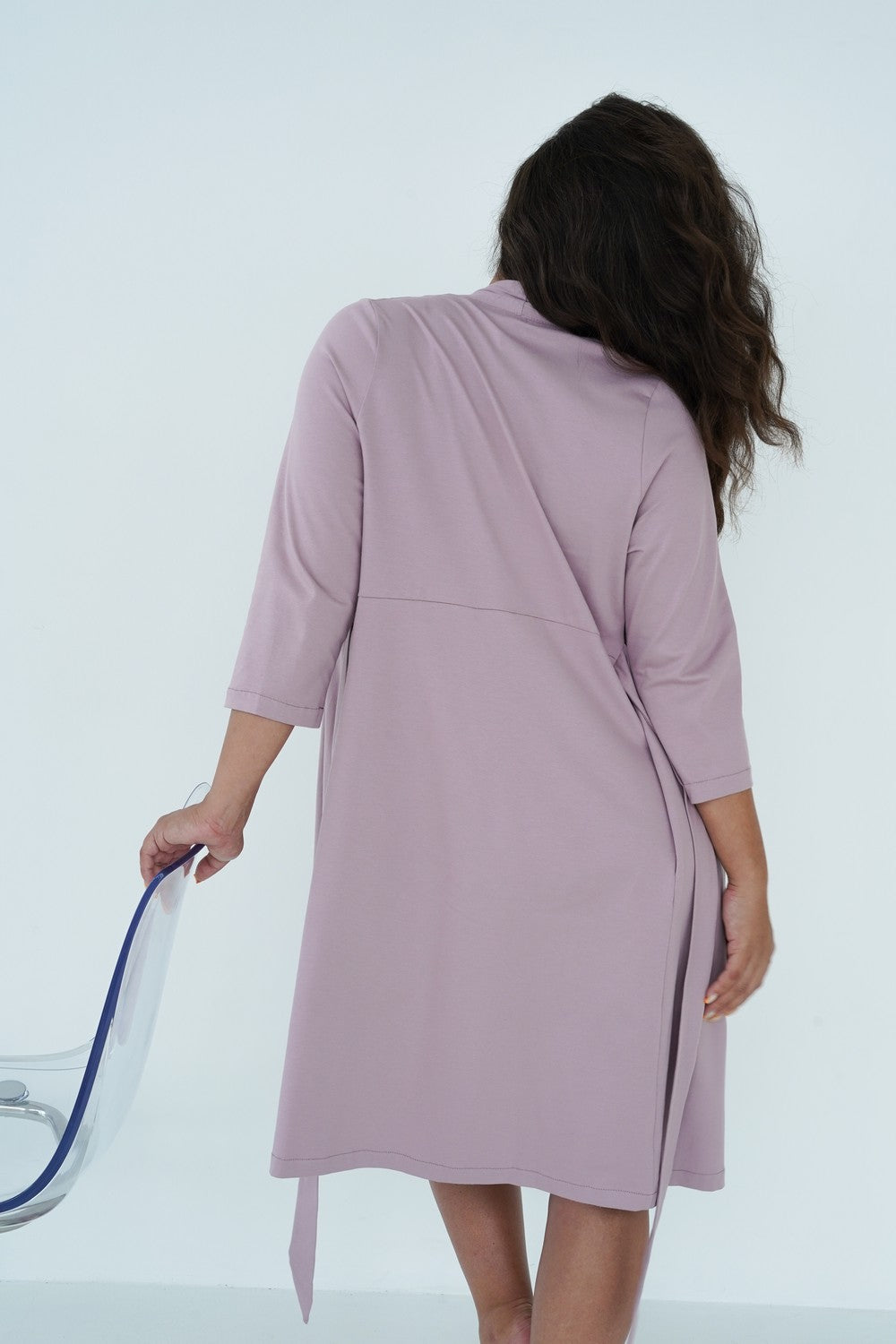 Трикотажный халат для беременных 25310 Rosemary amethyst
