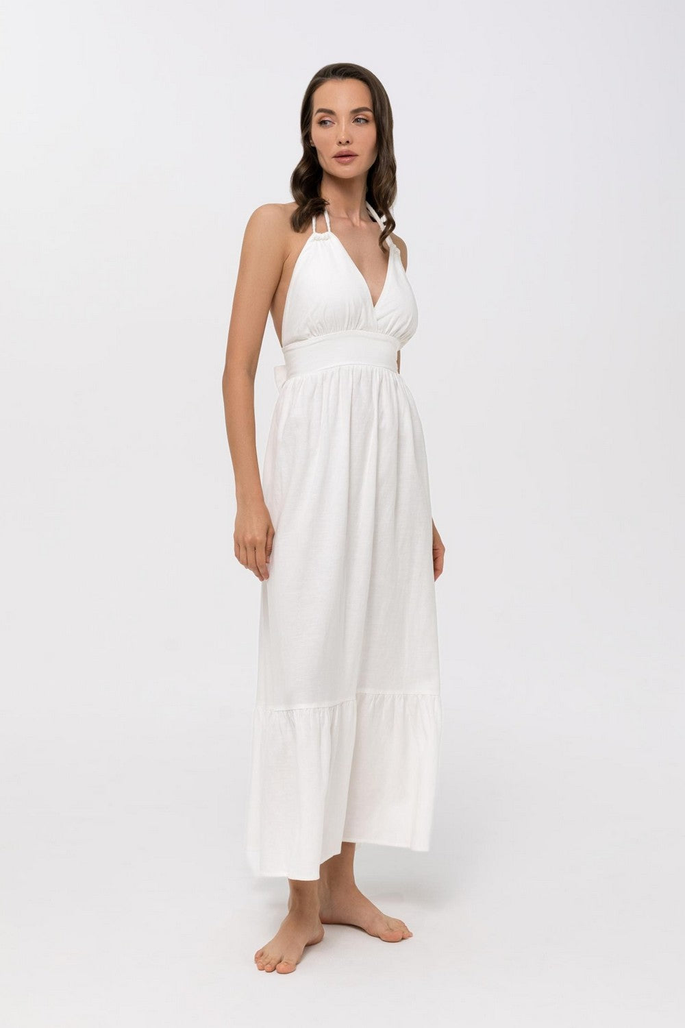 Сарафан з льону та віскози BR25-03-LL Shiny Linen Marc & Andre