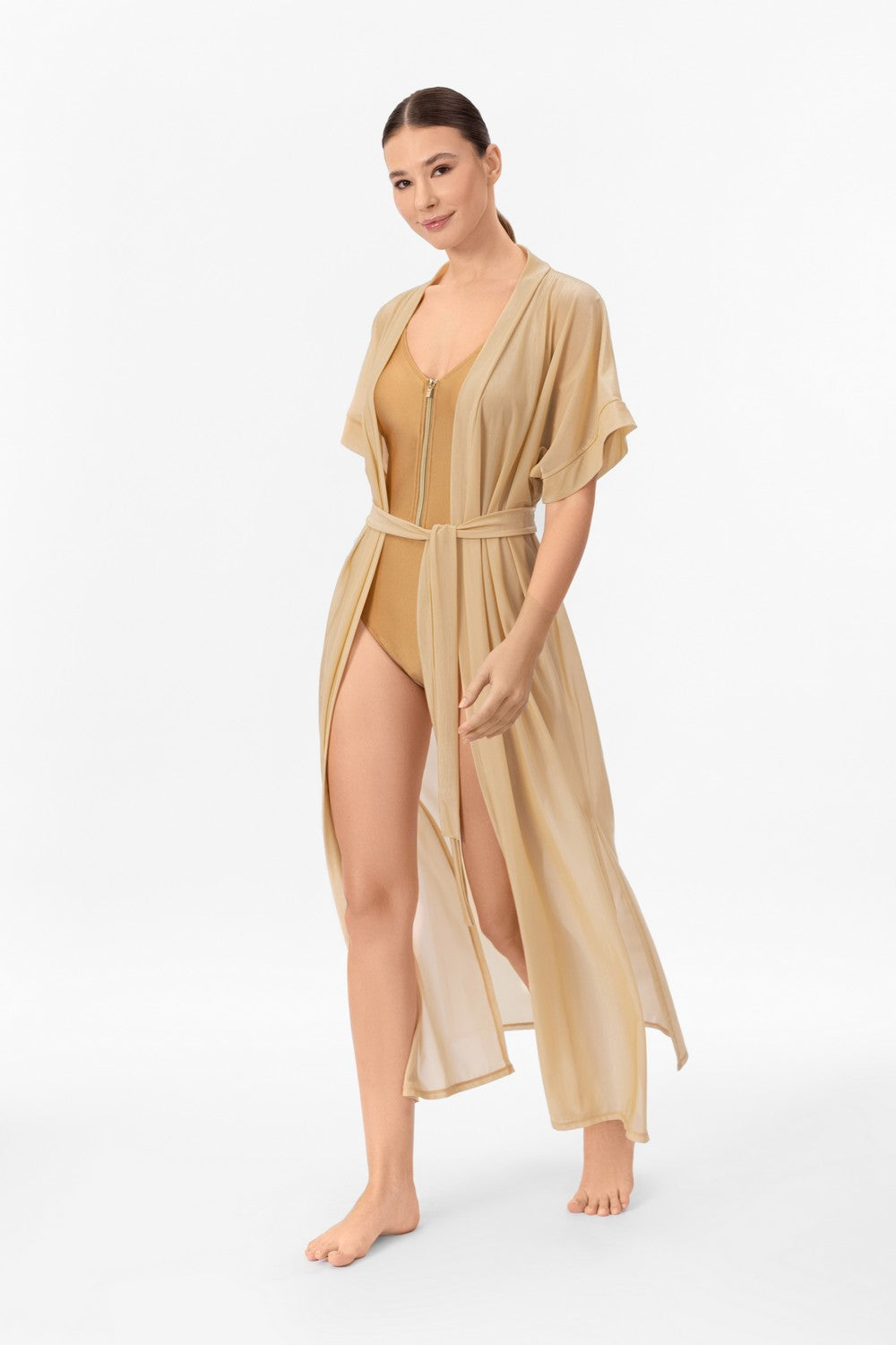 Пляжна туніка із розрізами CU26-08 Tunic-robe Marc & Andre