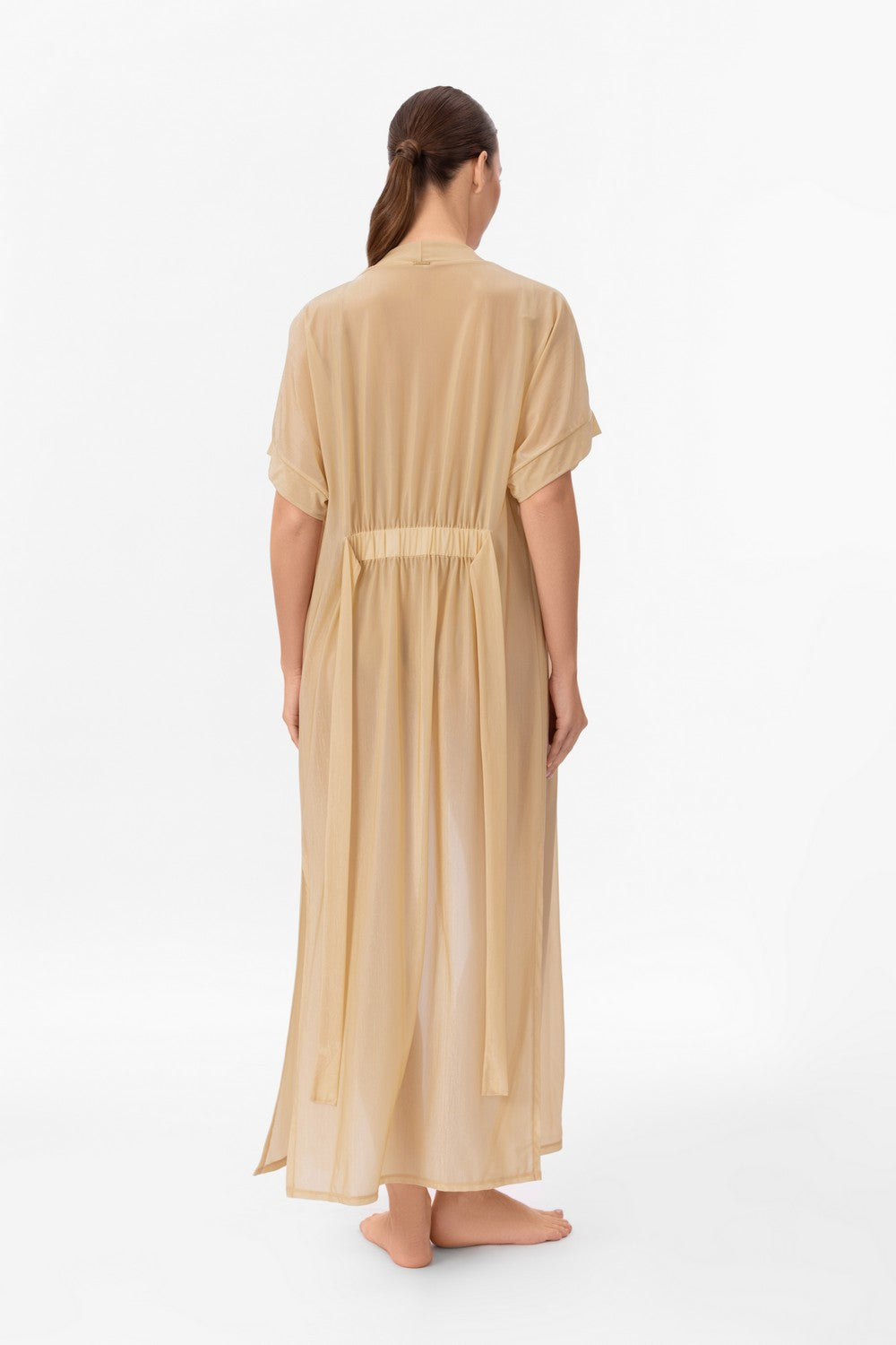 Пляжна туніка із розрізами CU26-08 Tunic-robe Marc & Andre спина
