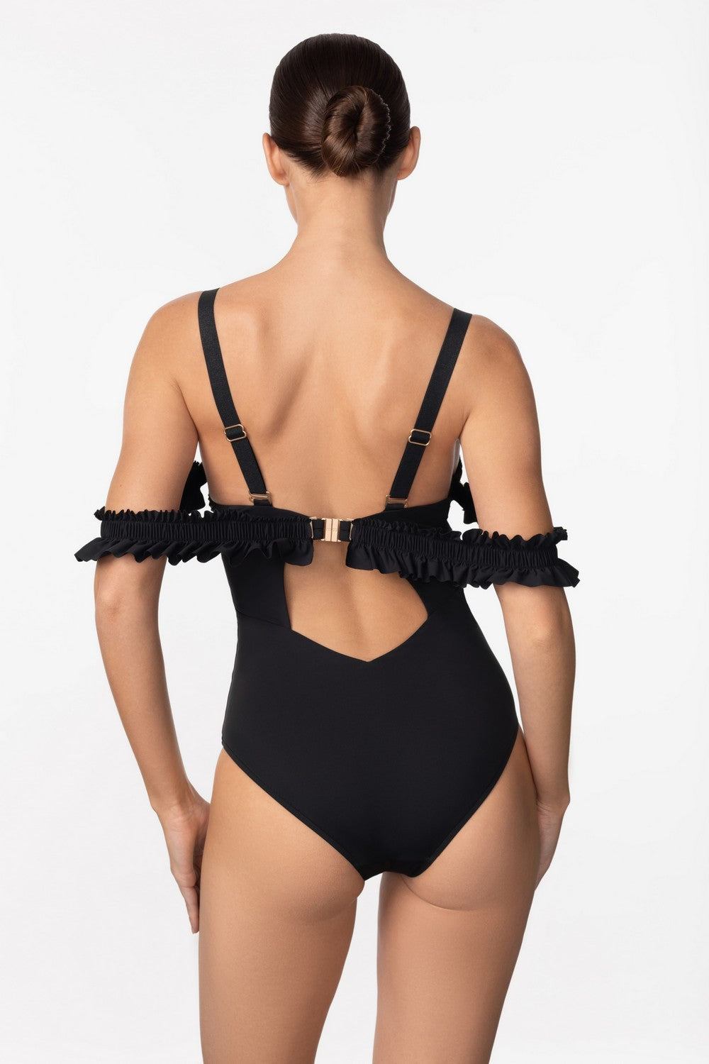 Купальник з рюшами L2604-941 So Chic Marc & Andre спина