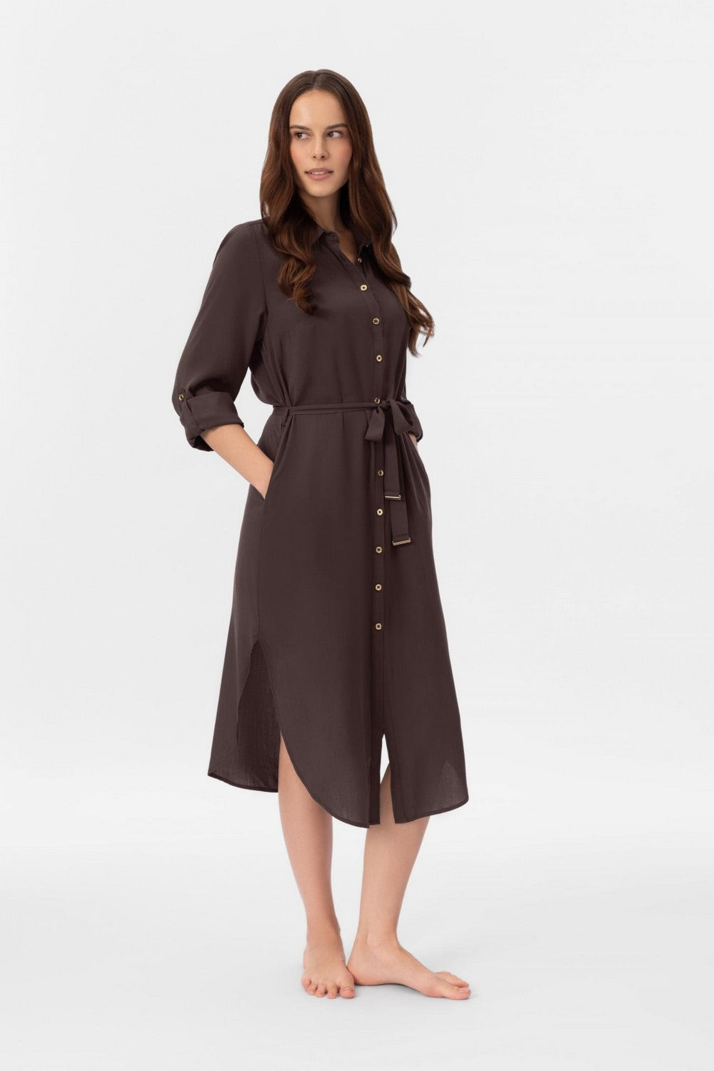 Пляжне плаття на гудзиках LD26-12 Viscose-dress Marc & Andre