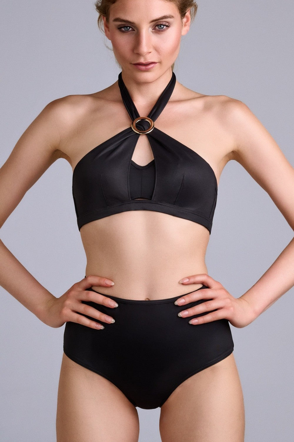 Высокие плавки слип 37254 Conchita black