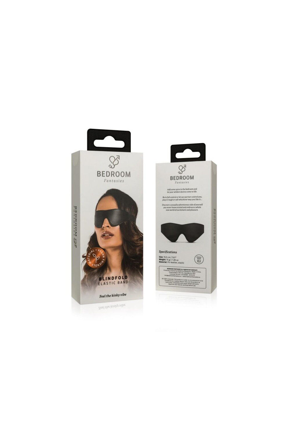 Маска на очі Faux Leather Blindfold Bedroom Fantasies