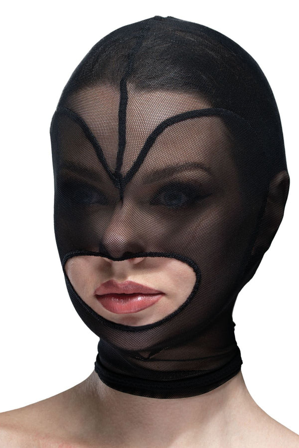 Маска-сетка с открытым ртом Hearts Mask black/black