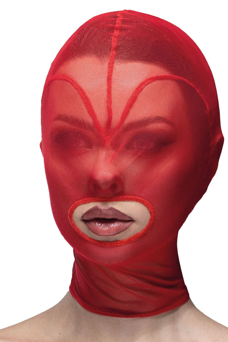 Маска-сетка с открытым ртом Hearts Mask red/red