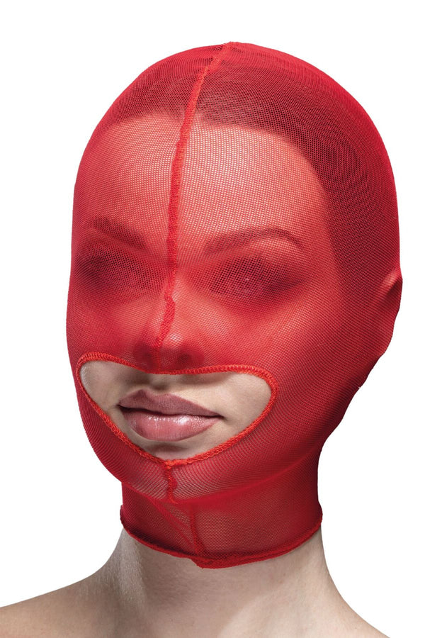 Маска-сетка с открытым ртом Hood Mask red