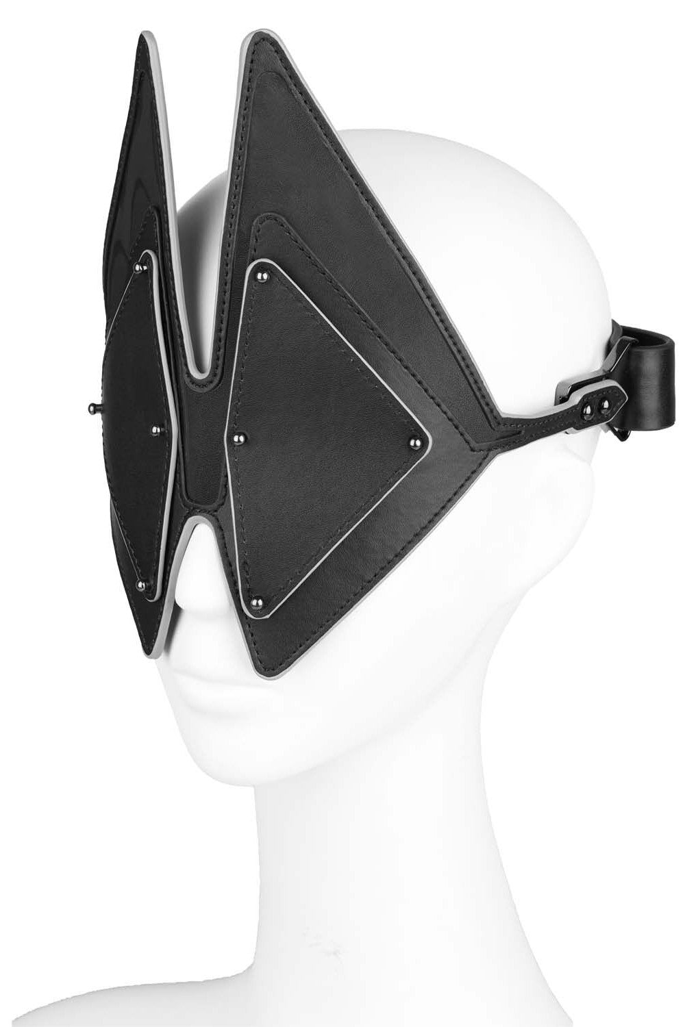 Шкіряна маска на очі Vixen Blindfold black LOCKINK