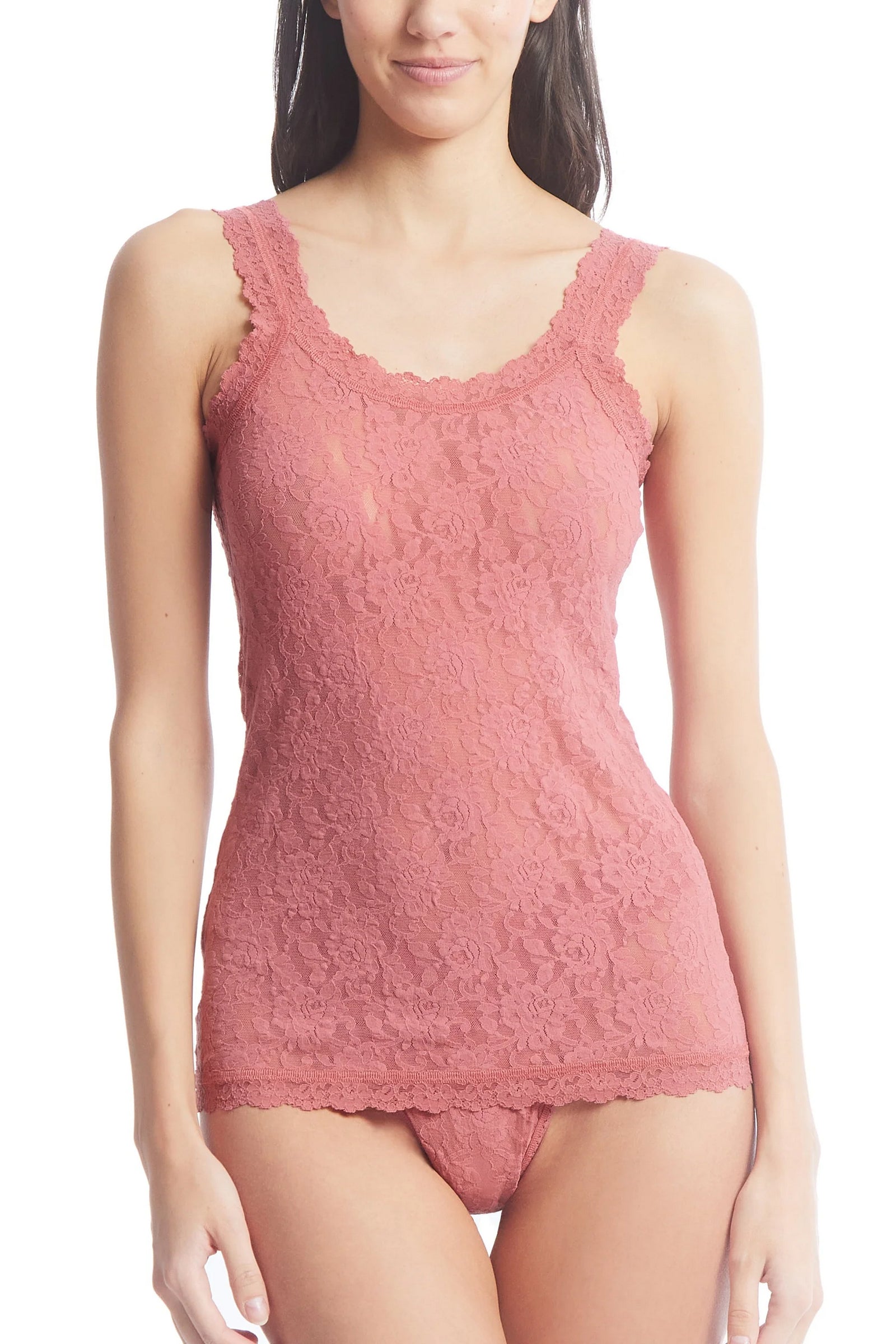 Кружевная майка 1390LP Signature Lace pink sand