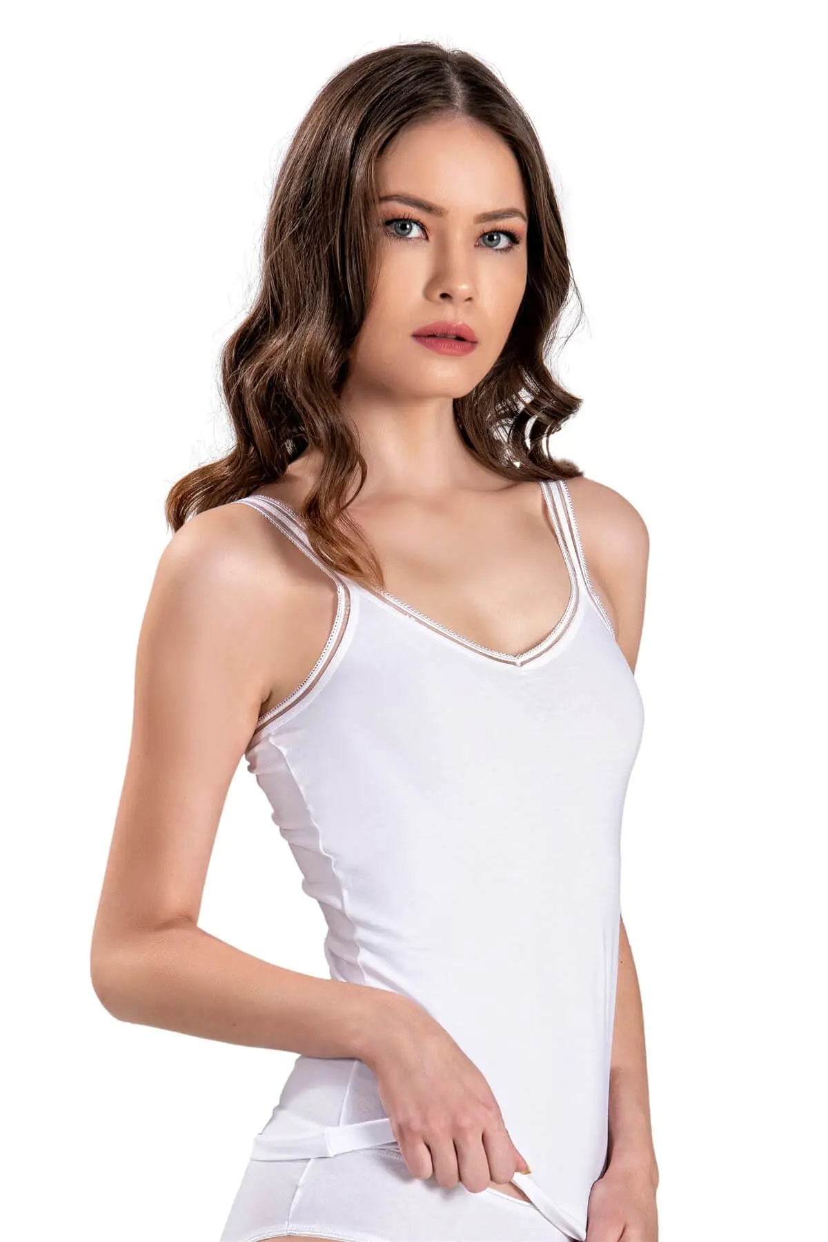 Хлопковая майка 553 white