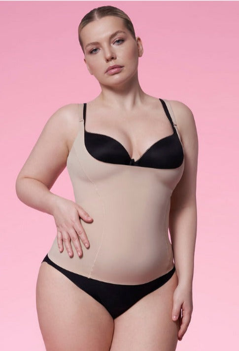 Утягивающая майка с открытой грудью 214