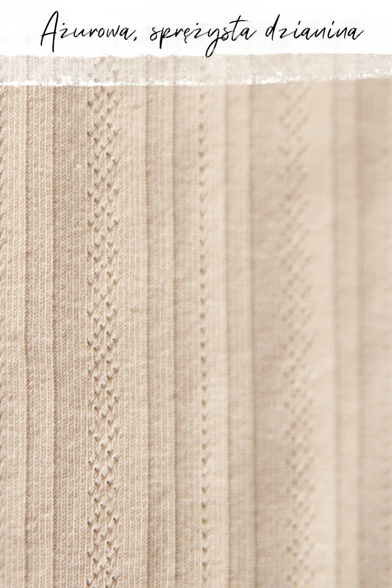 Ажурна майка LVS 190 beige Key тканина