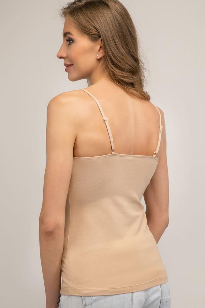 Хлопковая майка на тонких бретелях 2733 Cotton