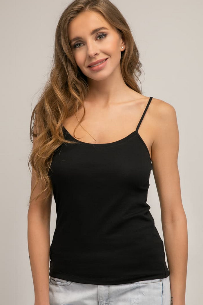 Хлопковая майка на тонких бретелях 2733 Cotton