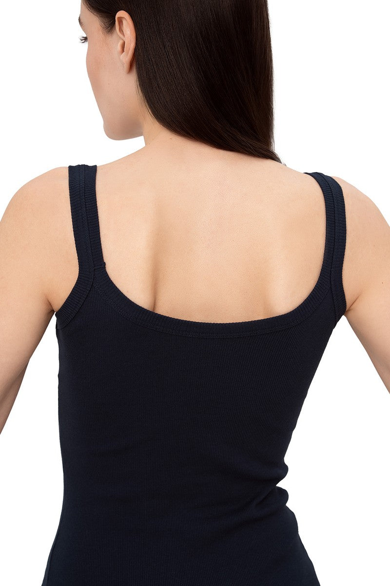 Майка в рубчик L044r blue