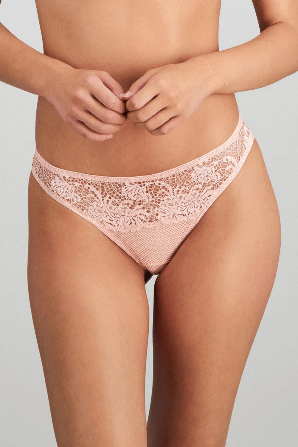 Кружевные трусики стринг 372066 Adoration rose silver