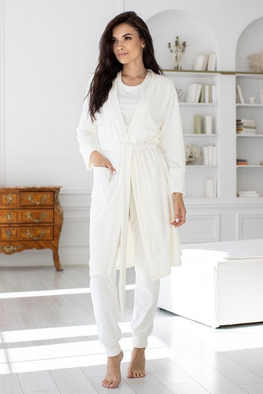 Домашний комплект из велюра Ка1580 ivory