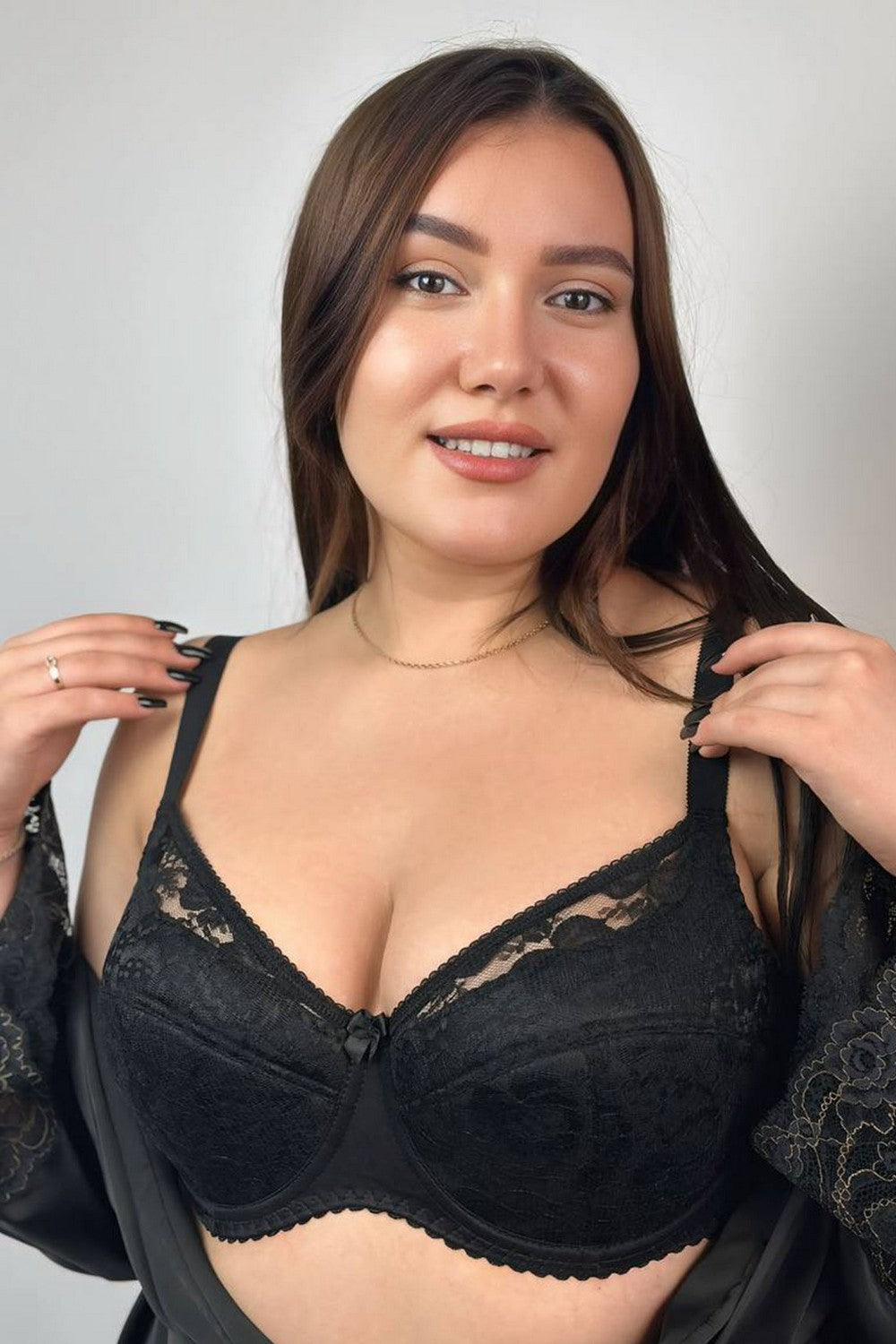 Ущільнений бюстгальтер з мережива 250811 Classic black