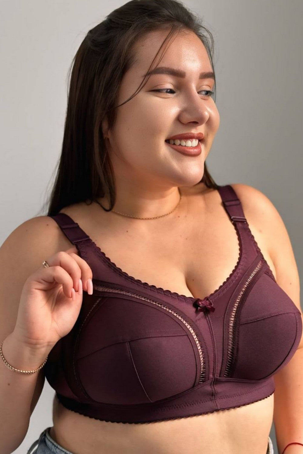 Бюстгальтер з м'якою чашкою 404175 Classic plum