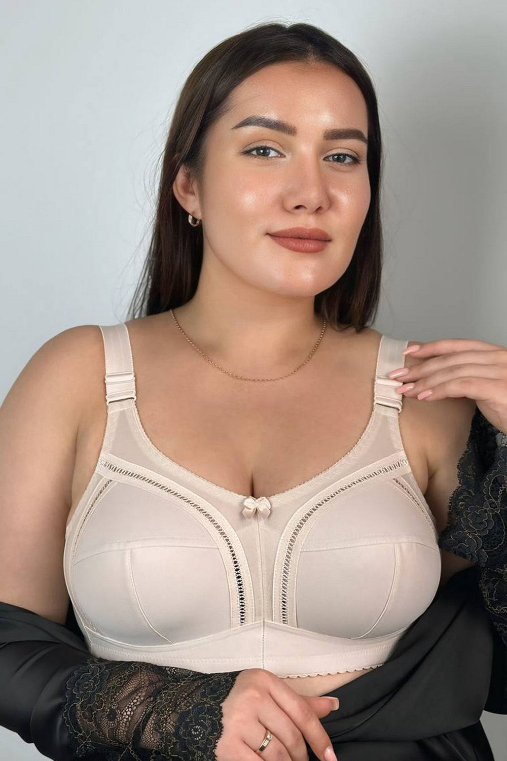 Бюстгальтер с мягкой чашкой 404175 Classic silver peony