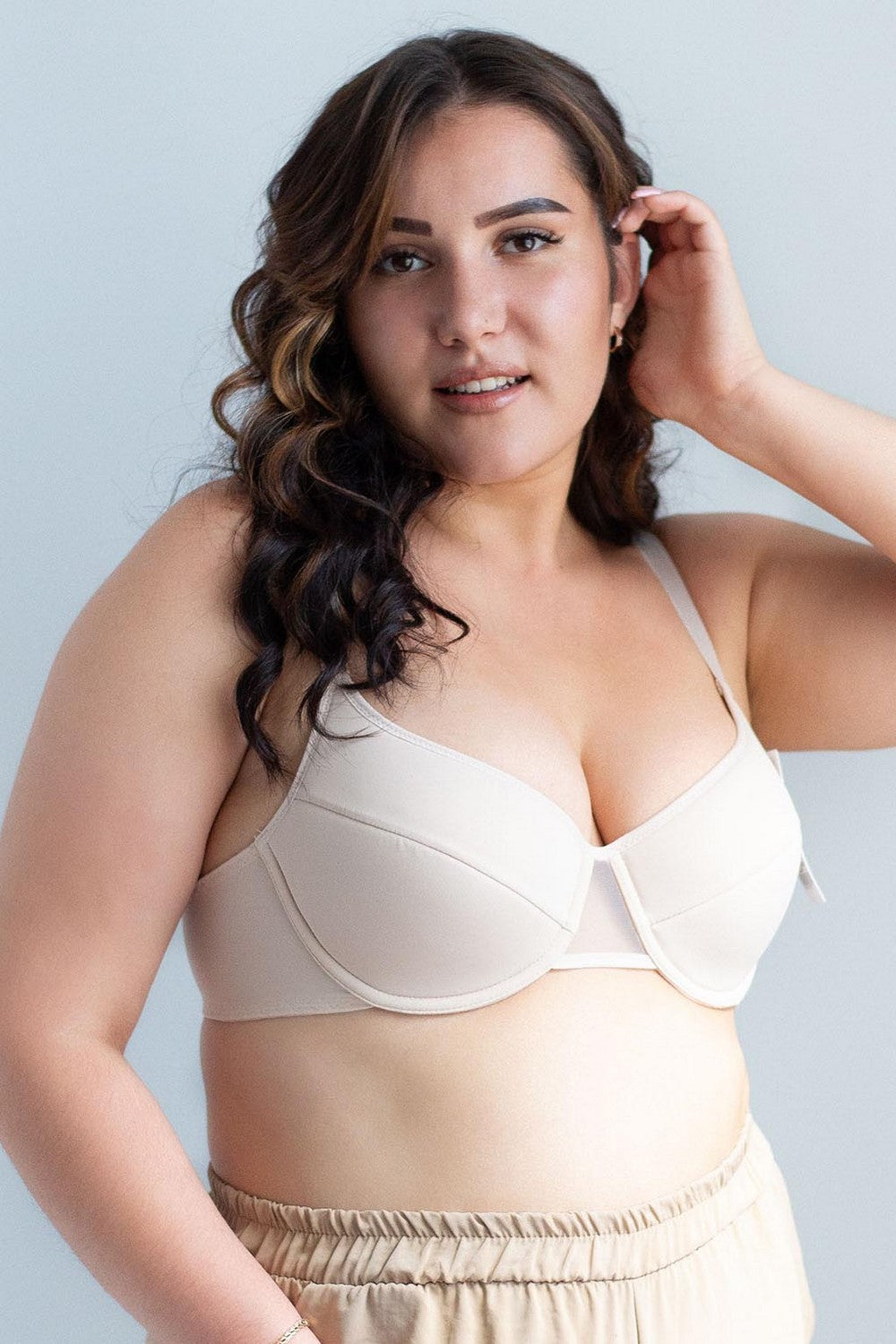 Бюстгальтер с плотной чашкой 410370 Classic silver peony