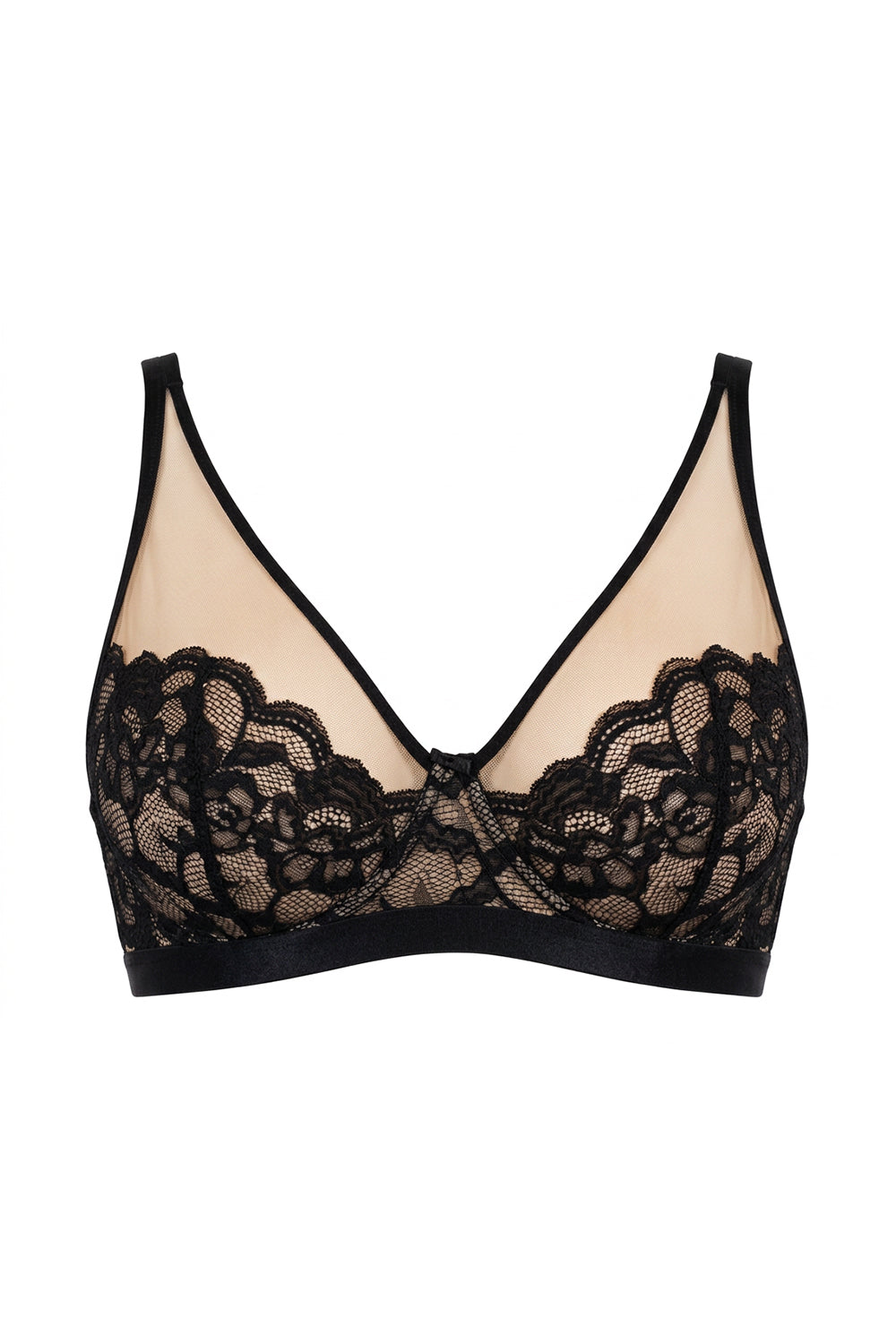 Мягкий бюстгальтер с кружевом Carmella soft Fantasy black/beige