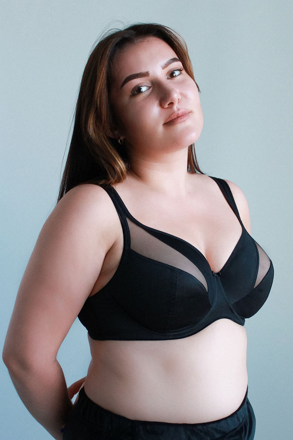 Бюстгальтер с микросеткой Mira soft Fantasy black