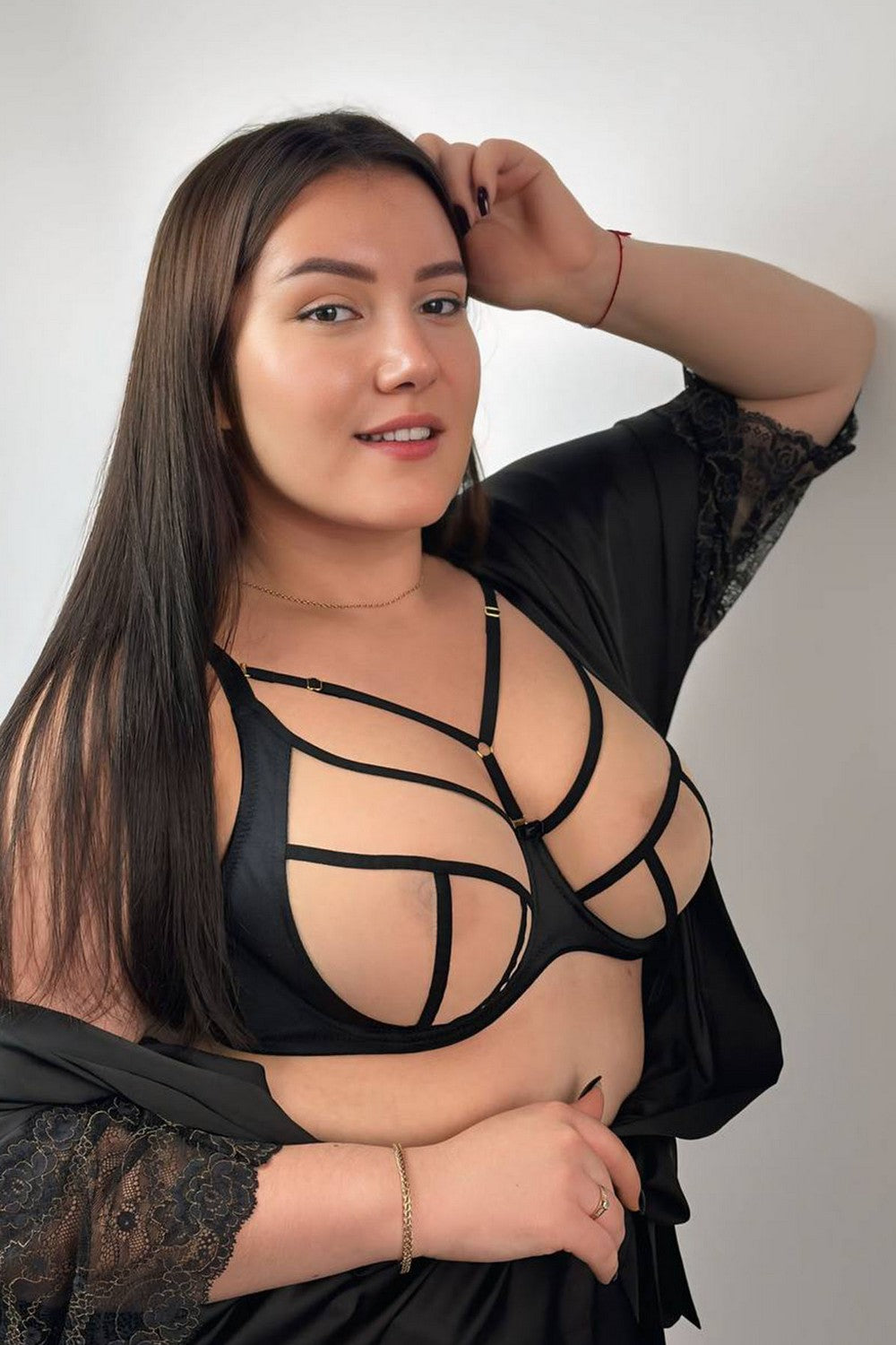 Мягкий бюстгальтер с ремешками Griselda soft Fantasy black/beige