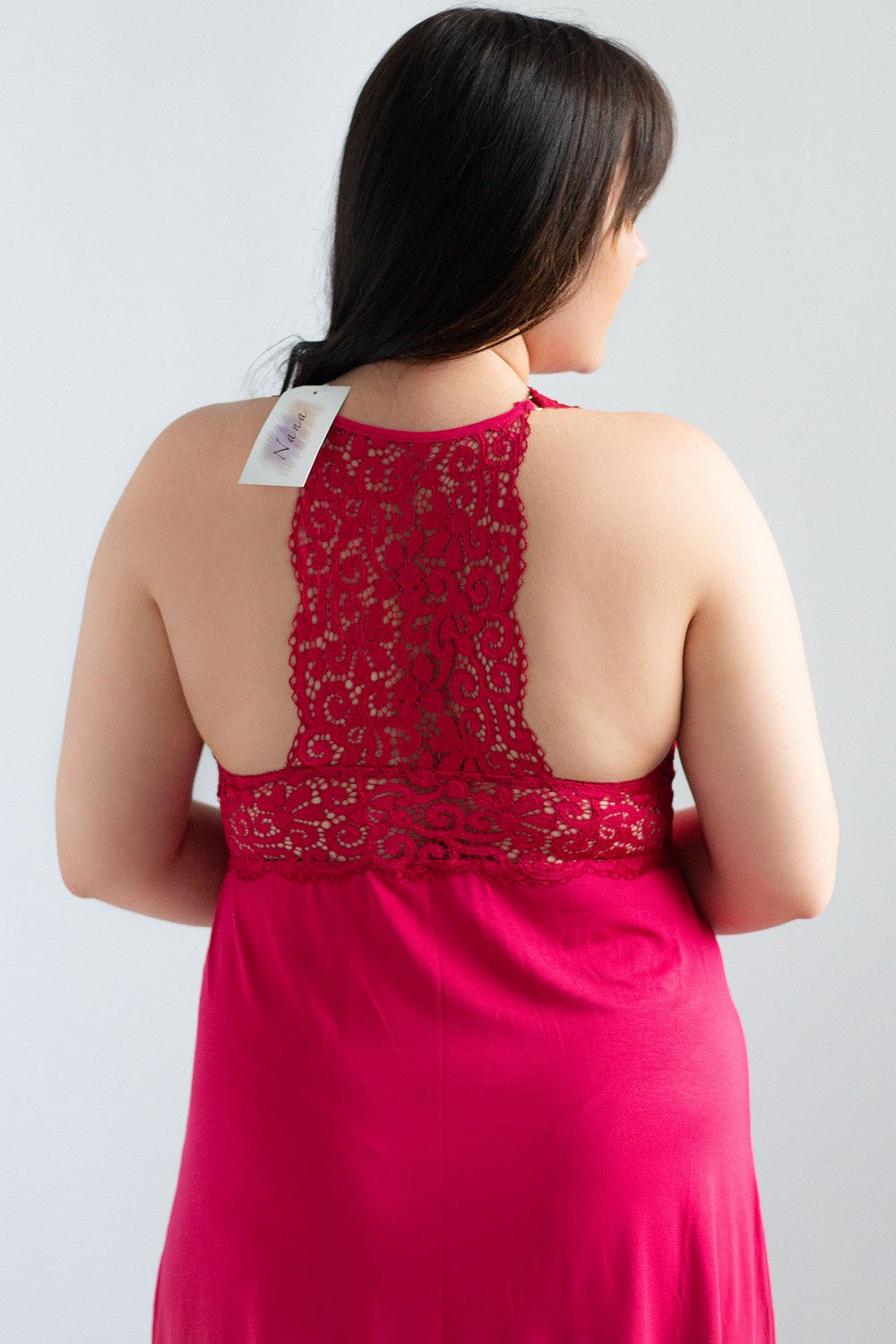 Сорочка з віскози Lavania Home bordo