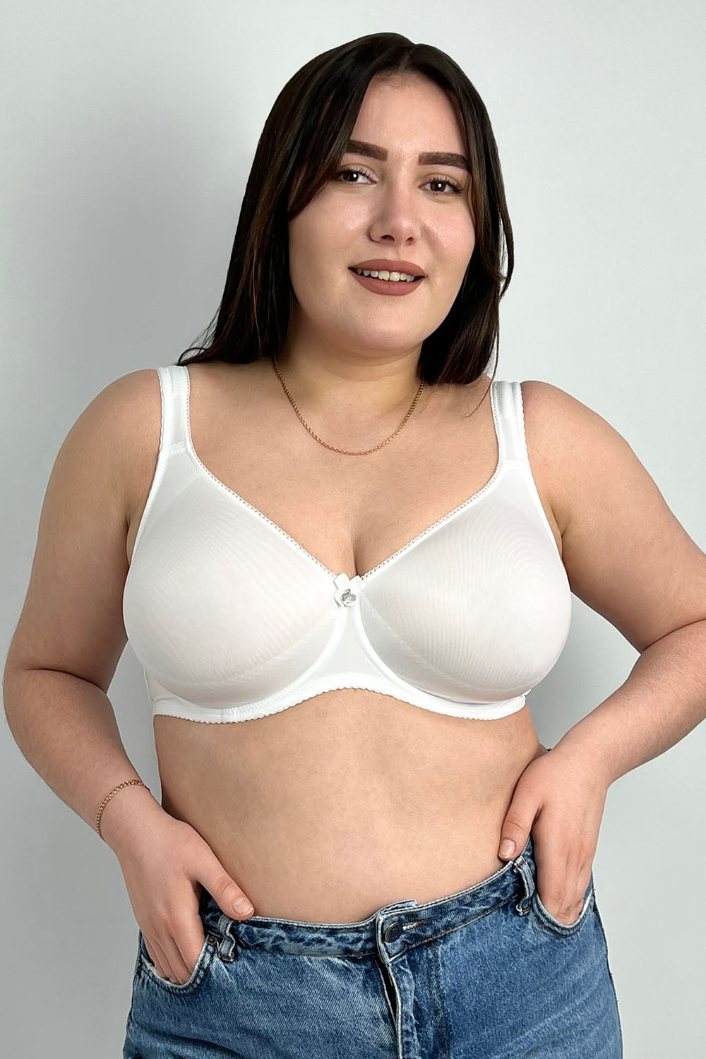 Бюстгальтер с гладкой чашкой Reni soft Fantasy white