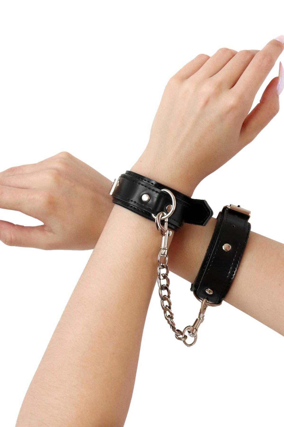 Наручники із екошкіри Handcuffs Emoji black Art of Sex
