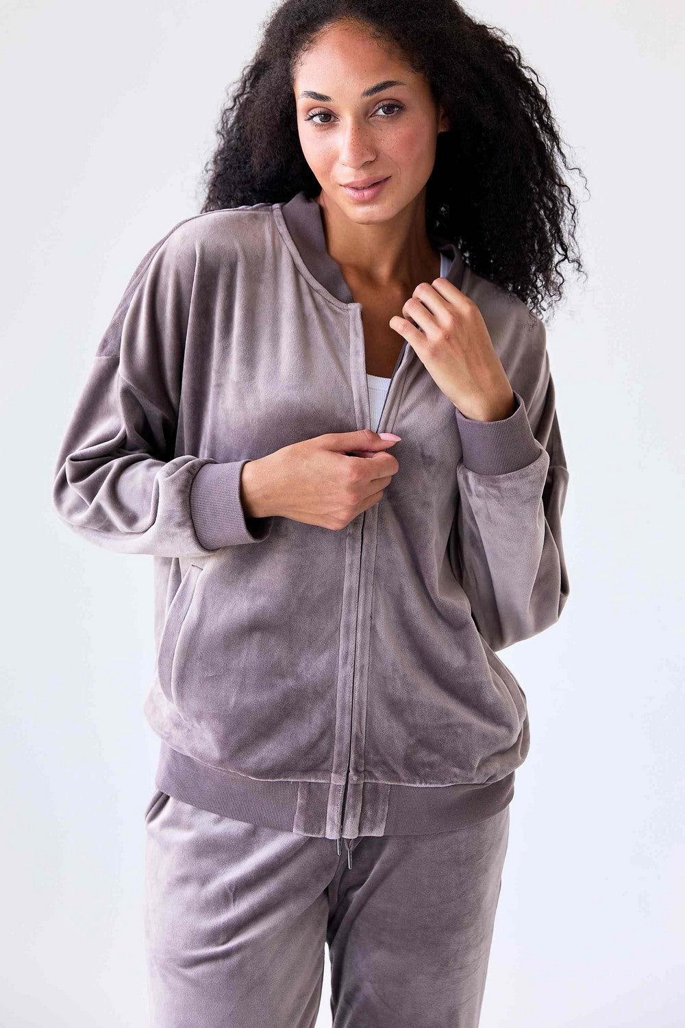 Велюрова кофта LH330-06 Brugge Velour chocolate mousse Naviale