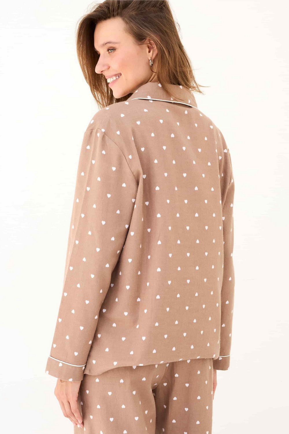 Піжамна блуза LH340-10 Love Point caramel latte