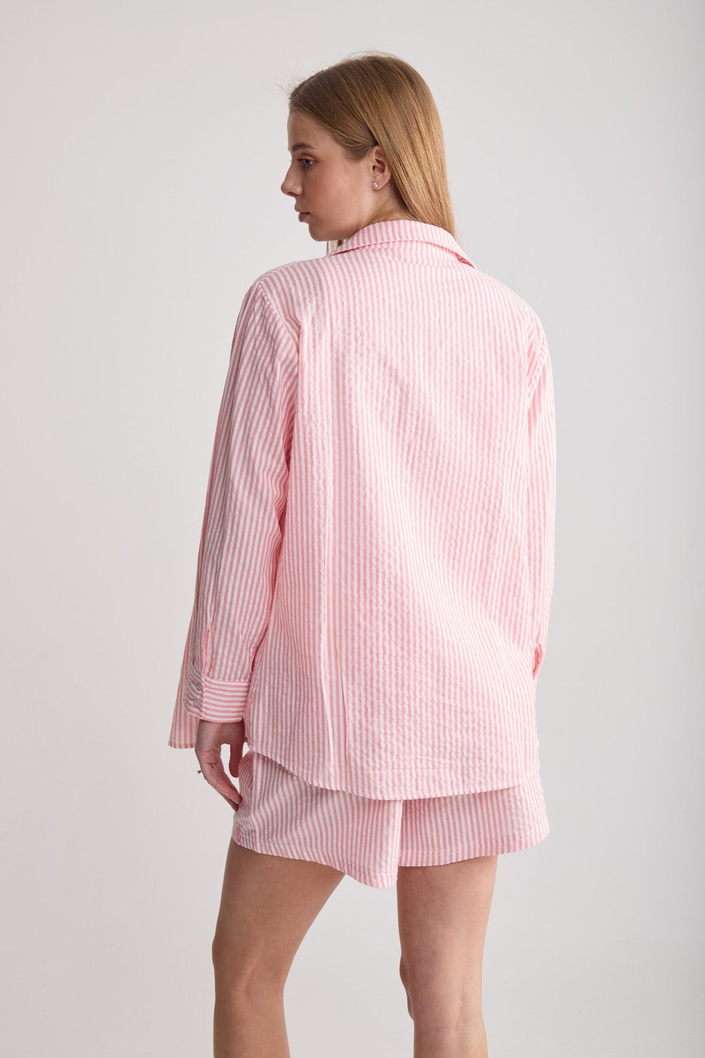 Пижамные шорты в полоску LH400-03 Rio coral