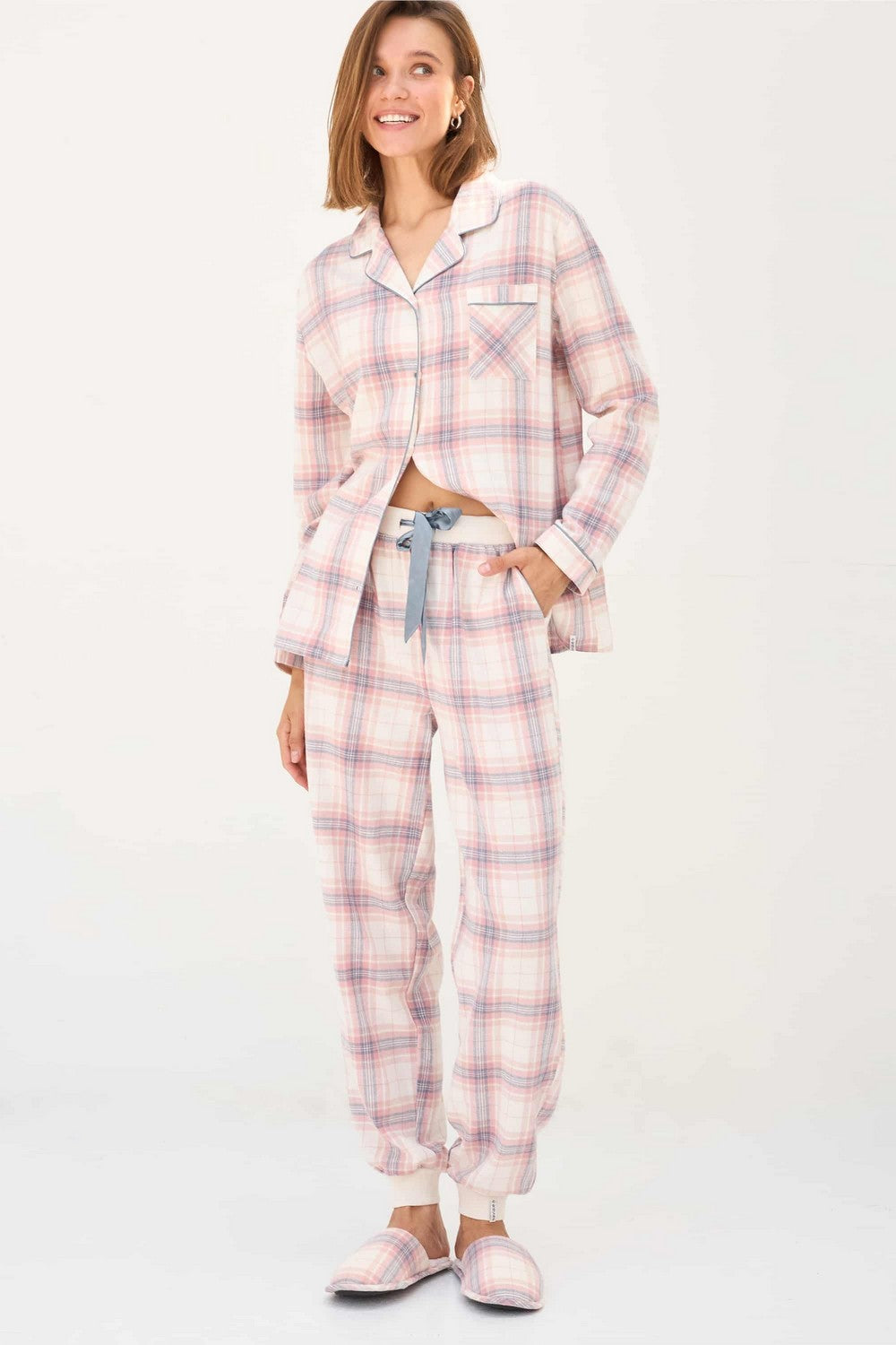 Пижамные брюки с карманами LH421-07 Rose Alps rose mix