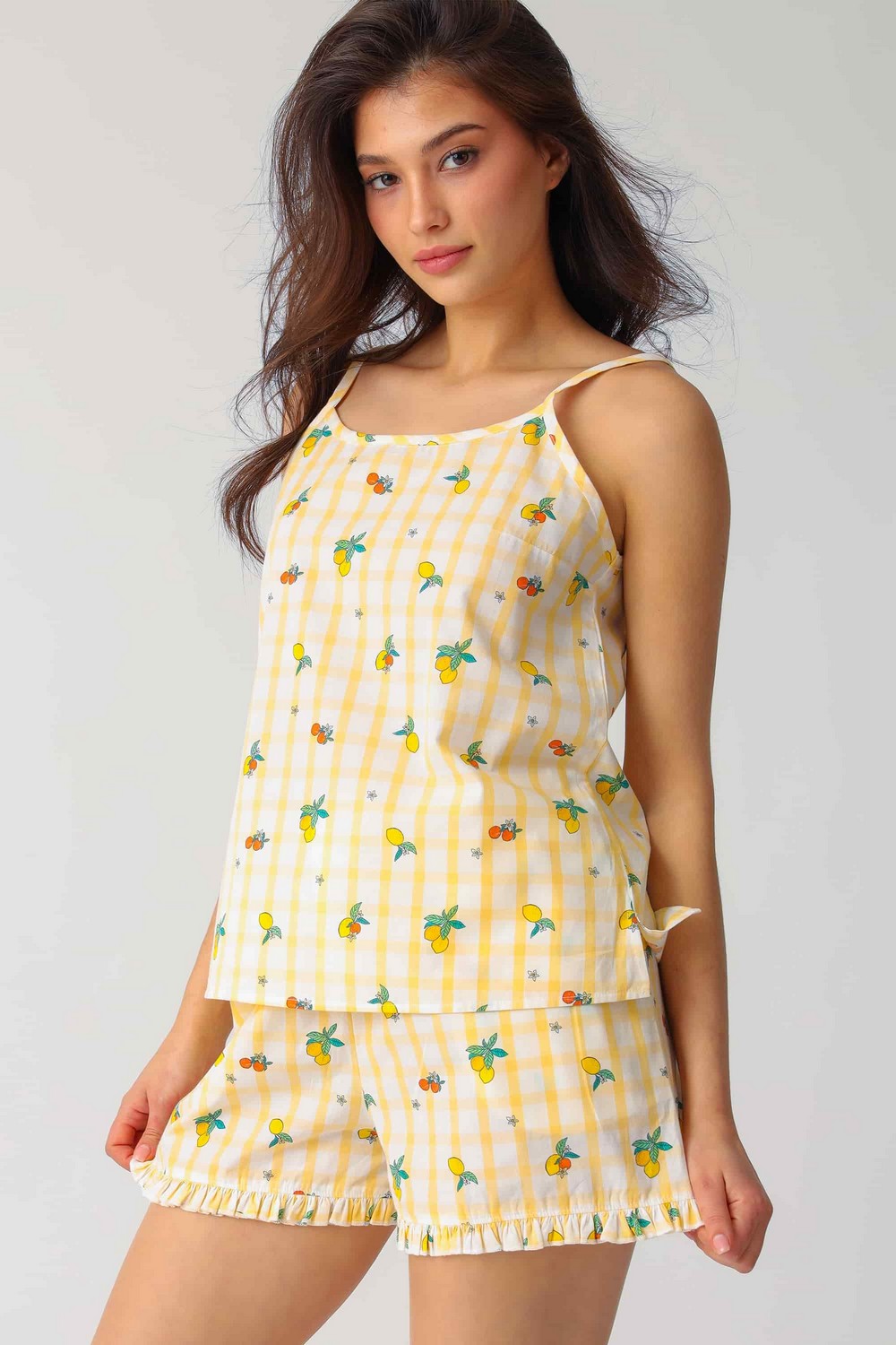 Пижамная майка с принтом LH531-03 Amalfi yellow