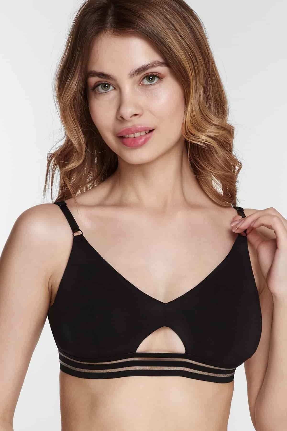 Бюстгальтер из хлопка LU033-03 Rica black