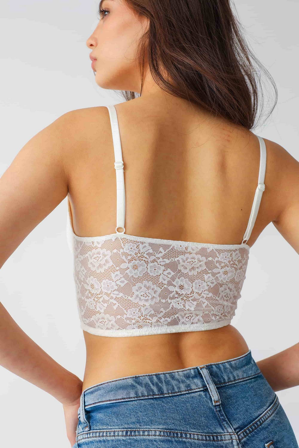 Бюстьє з мережива LU041-01 Arabeska antique white 