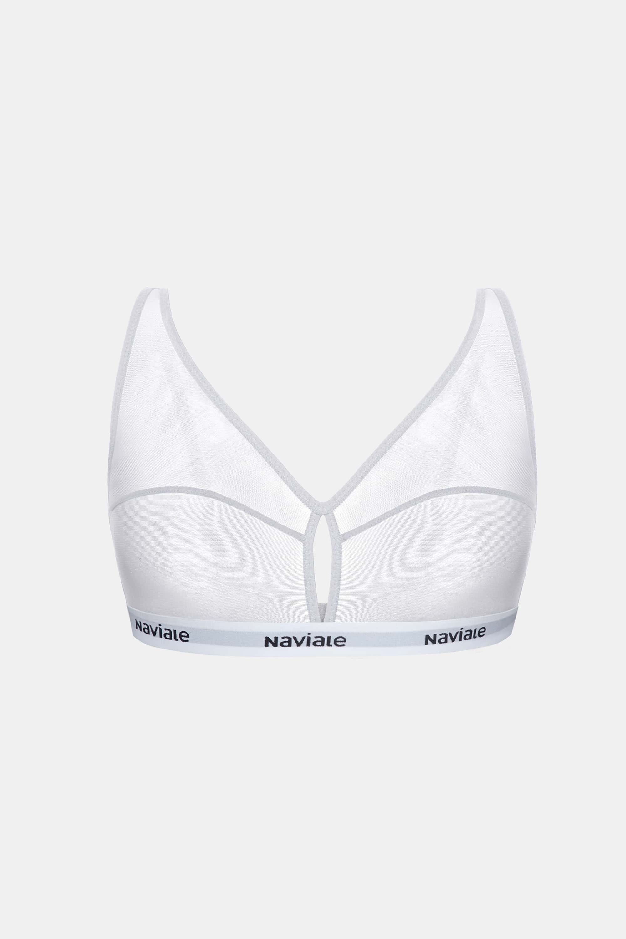 Бескаркасный топ из микросетки Manhattan LU044-02 white