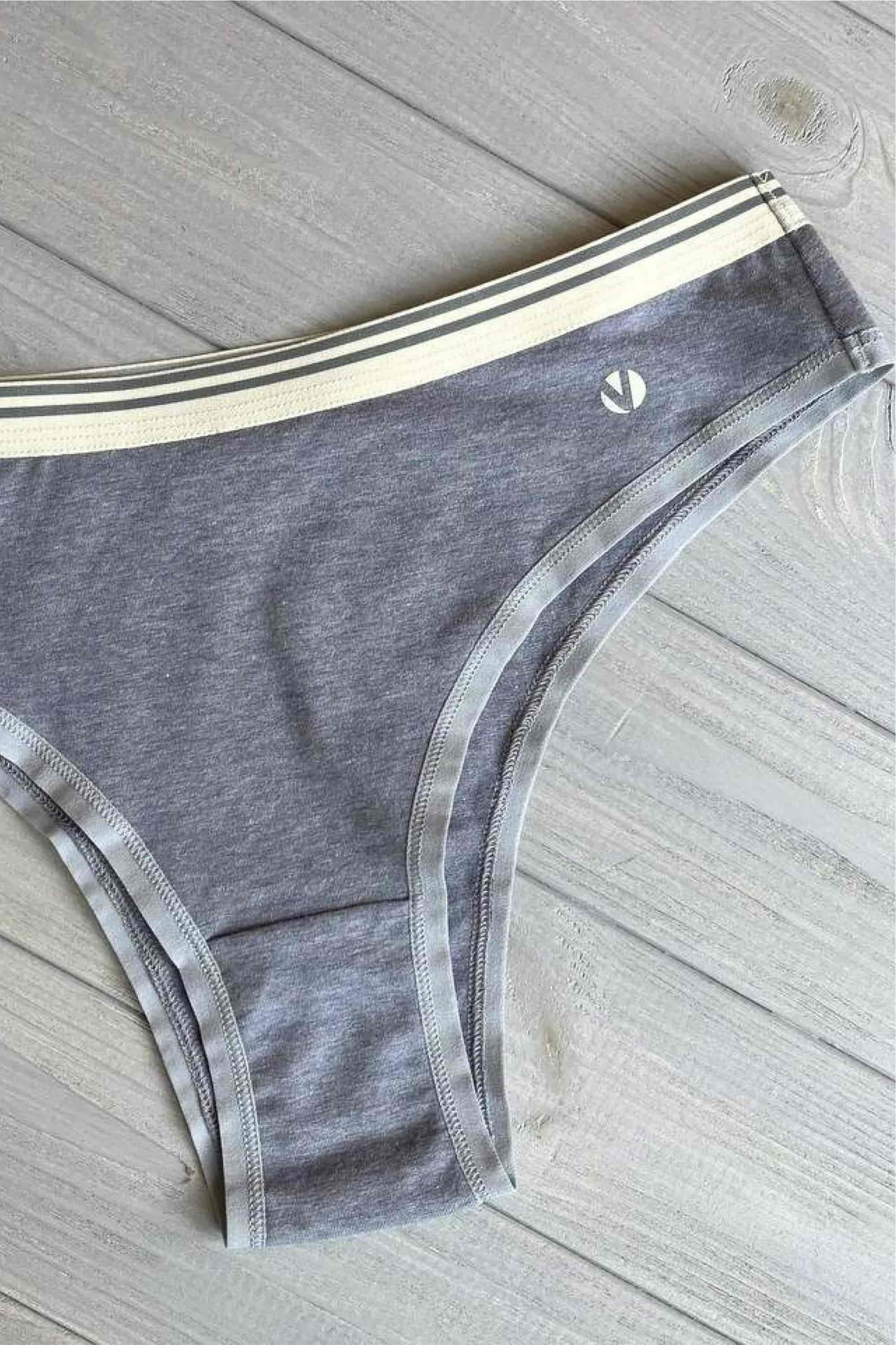 Хлопковые трусики брифы LU113-06 Fjord melange