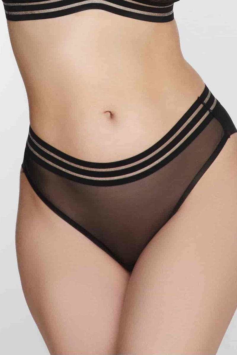 Трусики брифы из микросетки Costa LU114-05 black