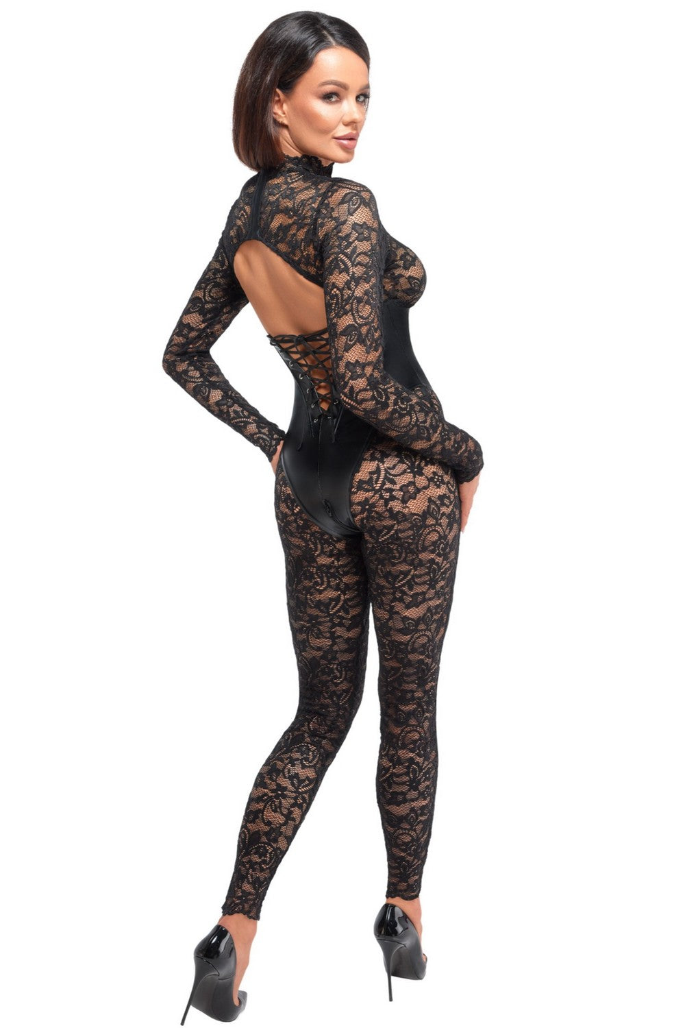 Комбінезон зі шнурівкою ззаду F299 Enigma