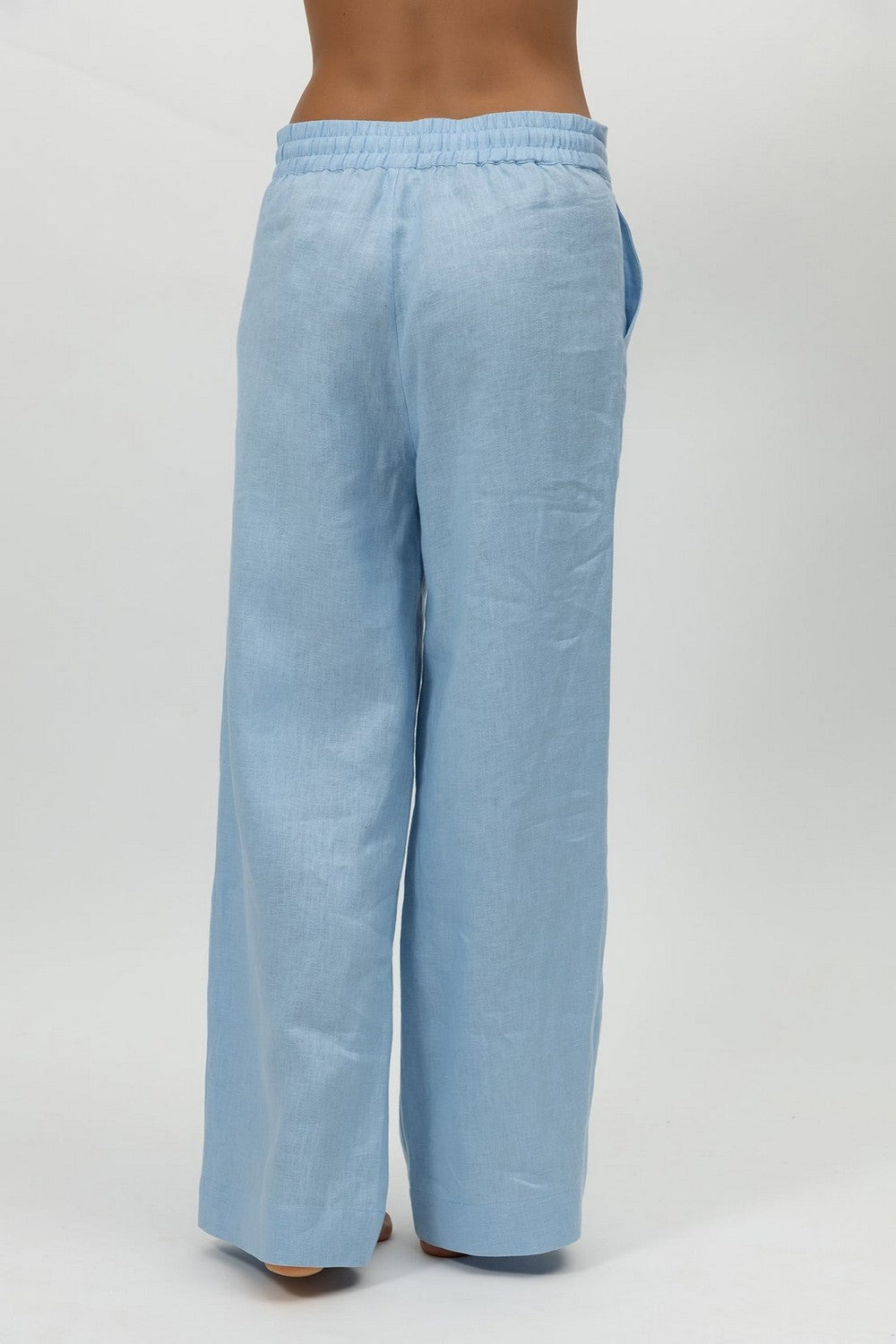 Лляні штани 242203-06 Perfect Days powder blue