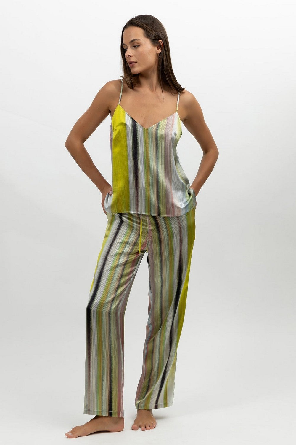 Пижамные брюки в полоску 251202-06 Art Stripes