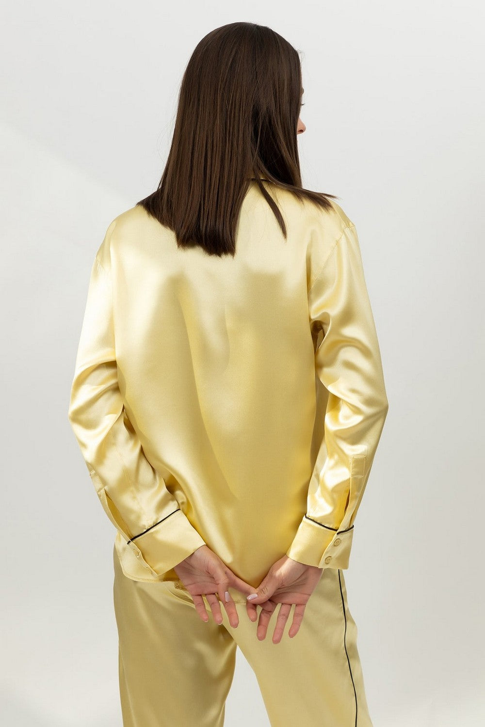 Піжамна блуза на ґудзиках 251203-04 Lady panna cotta