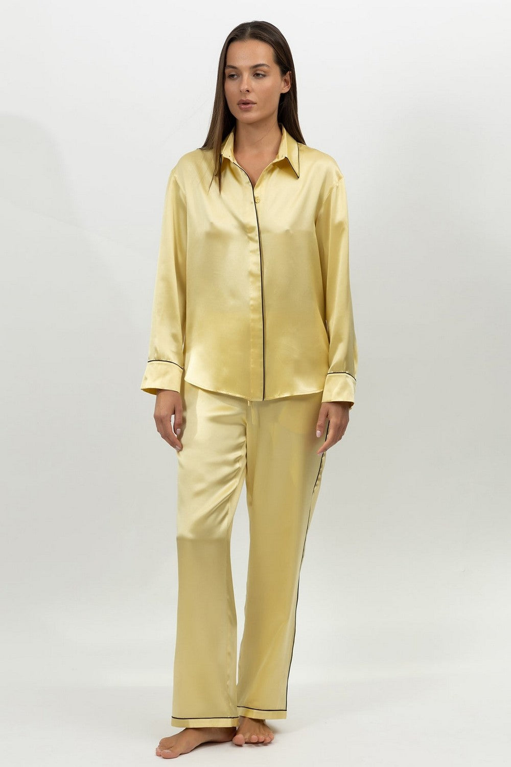 Піжамні штани з кишенями 251203-06 Lady panna cotta